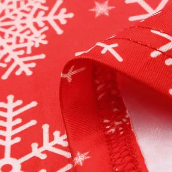 Moterų Kalėdų Suknelę Žiemos Moterys Derliaus Ilgomis Rankovėmis, O Ant Kaklo Sniego Spausdinti Šalis Dress Lady Atsitiktinis Plius Dydis Laisvas Ilgas Sukneles