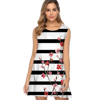 Moterų Suknelės, Kanados Meilės Romaną Raudona Klevo Lapų Spausdinimo Vasaros Suknelė Nauja Mados Boho Stiliaus Paplūdimio suknelė, Mini Suknelė nauja 2019