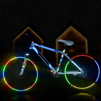 MTB Motociklo Kelių Dviratį Automobilių Dekoratyvinis Atspindintis Lipdukas Šviesą Atspindinčios Juostelės Lipnios Juostos Saugos Naktį Jojimo Įranga