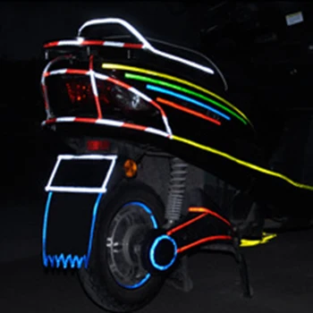 MTB Motociklo Kelių Dviratį Automobilių Dekoratyvinis Atspindintis Lipdukas Šviesą Atspindinčios Juostelės Lipnios Juostos Saugos Naktį Jojimo Įranga