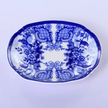 Mėlynos ir Baltos Keramikos Glazūra Spalvos Kavos Puodelio Europos Tauriųjų Kaulų Kinija Kavos Puodelio Lėkštė Šaukštas Rinkinys, 200ml Prabanga Keramikos Puodelis Viršų