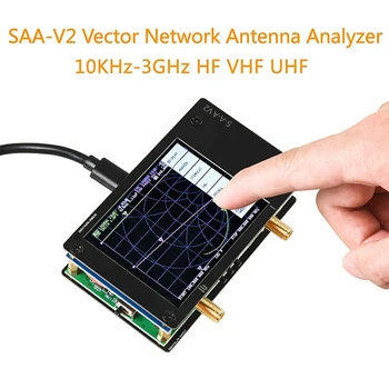 NanoVNA S-A-A-2 V2 Vektoriaus Tinklo Analizatorius 10KHz-3GHz HF VHF UHF Antena Analizatorius 2.8 Colių, Matavimo Duplexer