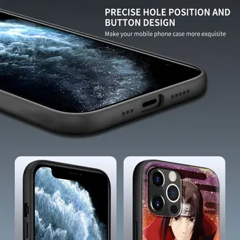Naruto Kakashi Telefono dėklas skirtas iPhone 11 12 Pro Max X XS XR SE 2020 Funda 7 8 Plius 6 6S + Minkšto Silikono Juodo Dangtelio Coque Shell