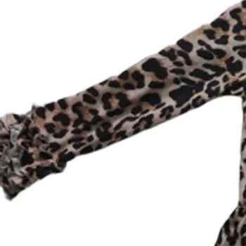 Nauja stiliaus ilgomis rankovėmis leopard kūdikių mergaičių striukė rudens ir Žiemos striukė su užtrauktuku ir skrybėlę