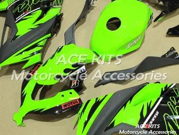 Naujas ABS motociklą Lauktuvės Už Kawasaki Ninja300 2013-2017 Įpurškimo Bodywor stebina žalia juoda +BAKO ACE Nr. 818