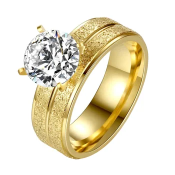 Naujas atvykimo kalnų krištolas žiedai Klasikinis Keturių Šakės lydinio, Vestuviniai Žiedai, Sužadėtuvių Žiedai, Moterų partijos dovanos