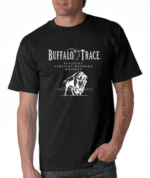 Naujas Buffalo Trace Distiliavimo Frankfurto Bourbon Black Marškinėliai Drabužių