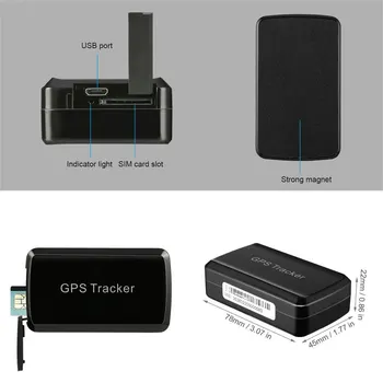 Naujas GPS Seklys GPS / LBS / GSM / GPRS Seklys Ilgai veikiant Budėjimo režimu, vidinis Magnetizmas 4000mA Baterija Duomenų Registravimo Geo-tvoros Signalizacijos