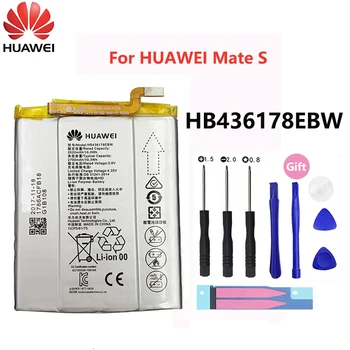 Naujas Originalus HB436178EBW 2700mAh, Li-ion baterija HUAWEI Mate S MateS KRR-CL00 KRR-UL00 Smart Mobilųjį Telefoną + Nemokamas Įrankiai