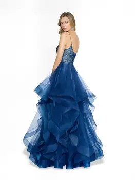 Naujas Stilius Prom Dresses 2020 V-Kaklo, Rankovių-Line Duobute Organza Grindų Ilgis Ilgą vakarinę Suknelę Chalatas de soriee sukienki