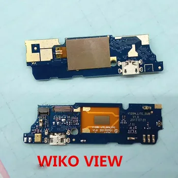 Naujas Įkrovimo Dokas Port Jungtis Wiko Peržiūrėti USB Įkroviklis Flex Kabelis Valdyba