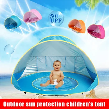 Nauji Karšto Kūdikių Paplūdimio Palapinė Vaikams Vandeniui Saulės Markizės, Palapinės UV-protect Sunshelter Mini Baseinas SMR88