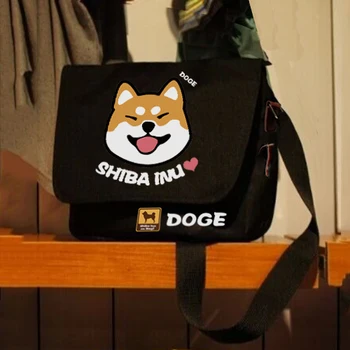 Nemokamas pristatymas Doge Krepšys Anime Shiba Inu Oksfordo Studentas Schoolbags Super kokybės gimtadienio dovana