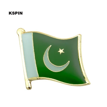 Pakistano vėliavos atlapas pin ženklelis pin 300pcs daug Sagė Piktogramos KS-0025