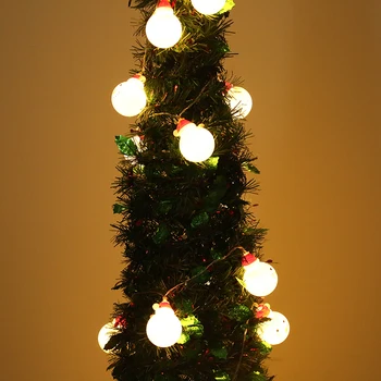 Patalpų Šalis Vestuvių Teismas Sodo papuošalai Kalėdų Žiburiai Sniego LED Pasakų String Žibintai Santa Apdaila