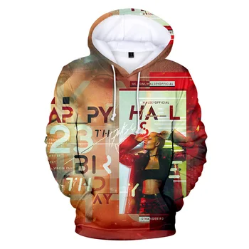 Pop dainininkė Halsey 3D Hoodies Vyrų/Moterų Atsitiktinis Hip-Hop Hoodie 3D Spausdinimo Halsey Palaidinukė Laisvas Megztinis su Gobtuvu Gatvės Drabužiai Stilius