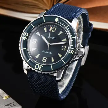 Prabanga top brand Corgeut 45mm Sporto dizainas laikrodis Miyota 8215 Mechaninė Šviesos rankas Automatinė Savarankiškai Vėjo Derliaus mens watch