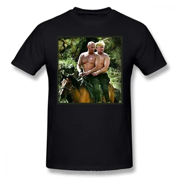 Putinas Marškinėliai Geriausiais Draugais Koziris Putinas T-Shirt Trumpas Rankovėmis Procentų Medvilnės Marškinėliai, Juokinga Streetwear Grafinis Vyras Marškinėlius