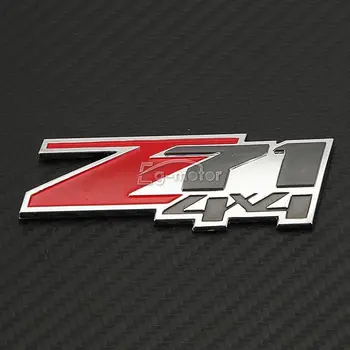RAUDONA ABS Z71 4x4 Logotipas Ženklelis Tinka Chevrolet Silverado 1500/GMC Sierra Viena vnt