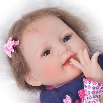 Reborn Lėles Siurprizas 22inch 55cm nekilnojamojo kūdikių minkšto silikono lėlės reborn žaislai vaikams dovanų bebe nekilnojamojo atgimsta bonecas