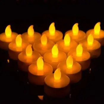 Roposal elektroninių žvakės vestuvių modeliavimas led mažos Liepsnos Šviesos Modeliavimo Mirksi Arbatos Mirgėjimas Namų žvakes Veikti