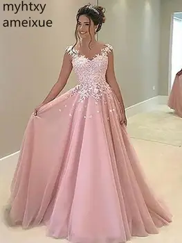 Rožinė Satino Vakaro Suknelės 2020 