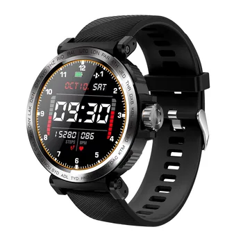 S18 Visą Ekraną-Touch IP68 Vandeniui Vyrų Sporto Širdies ritmo Monitorių Smart Watch Širdies ritmo Aptikimo Nuolat HR-Stebėti
