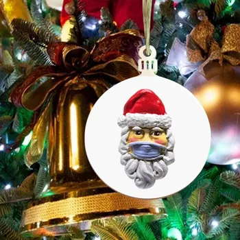 Santa Claus Pakabukas Kalėdų Key Chain Kaukė Pakabukas Mobilaus Telefono Pakabukas Santa Claus Tradicinės Apdailos Su Kauke#1