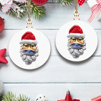 Santa Claus Pakabukas Kalėdų Key Chain Kaukė Pakabukas Mobilaus Telefono Pakabukas Santa Claus Tradicinės Apdailos Su Kauke#1