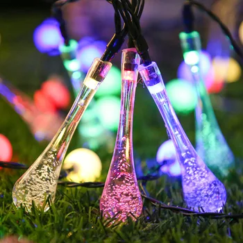 Saulės energija Varomas String Mažas Šviesos Žibinto Lauko Vandeniui Kalėdų Eglutė Dekoratyvinės Šviesos String LED Šviesos Styginių Linijos