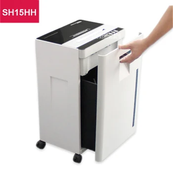 SH15HH sunkiųjų popieriaus smulkintuvas 220V didelių skaldytų popieriaus mašina 360W CD elektros popieriaus smulkintuvas automatinė tylus Smulkintuvas