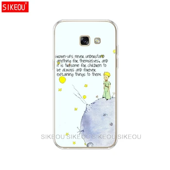 Silikoninis telefono dėklas dangtelis skirtas Samsung Galaxy A8 2018 A3 orlaivį a310 A5 A510 A7 2016 2017 Mažasis Princas