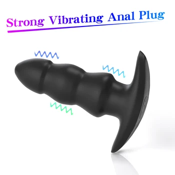 Silikono Makšties Kulka G Spot Vibratorius Klitorio skatinti Analinis Dildo Butt Plug Prostatos Massager Suaugusiųjų Sekso Žaislai Moterims, Vyrams