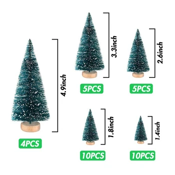 Sniego ir Šalčio Medžiai Gali Būti Naudojamas Kaip Kalėdų Dekoracijas Padidinti Šventinę Atmosferą