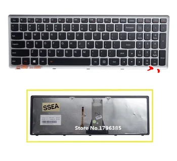 SSEA Naujas US Klaviatūra Lenovo IdeaPad G500S G500H S500 S500C G505s G510S Flex 15 15D S510p Z510 Klaviatūra su Apšvietimu