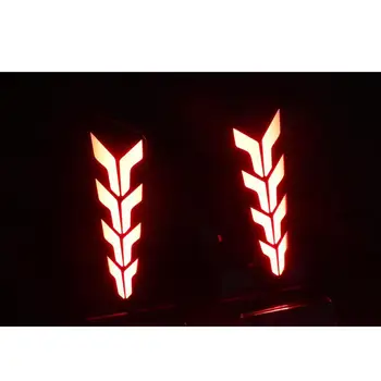 Toyota C-HR 2016-2018 2-in-1 LED Galinio Bamperio Atšvaito Lempos Funcntions kaip 3D LED šviesos juosta Vairavimo žibintai Raudona Stabdžių žibintas