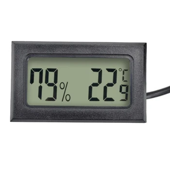 TP200 Skaitmeninis LCD Thermo-Drėgmėmačiu Temperatūros Drėgmės Matuoklis Testeris Jutiklis Drėgmėmačiu Temp Gauge, Stebėti,Juoda