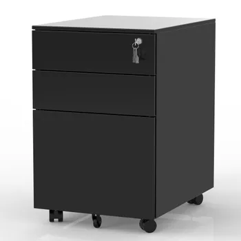 TREXM stalčių kabinetinio trys mobiliojo metalo gali būti surinkti visiškai užrakintas kartotekos po stalu, be t