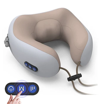 U Formos Belaidžio Kaklo Massager Pagalvę gimdos Kaklelio Atsipalaiduoti Multi-funkcija Nešiojamų atpalaiduojantis Masažas Pagalvę Vibratorius Elektros USB