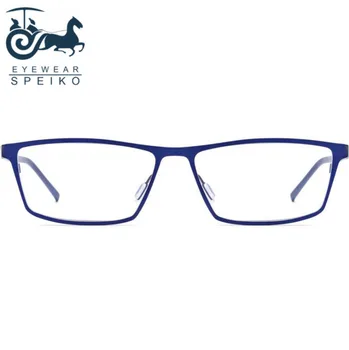 Ultralight gryno titano rėmus 1871 verslo stiliaus vyrų akiniai gali būti trumparegystė skaitymo akiniai 1.74 anti-mėlynos spalvos lęšiai