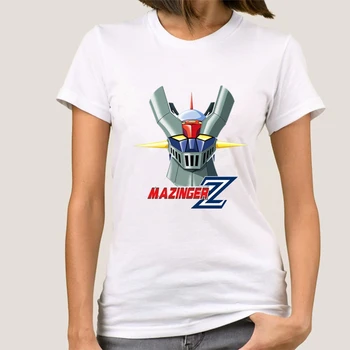 Vasarą Moterys Mazinger Z Marškinėliai Juokinga Spausdinti Moterų Animacinių filmų Mazinger Z T-shirt Moteris Tee 003