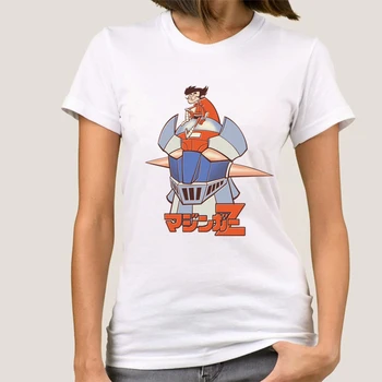 Vasarą Moterys Mazinger Z Marškinėliai Juokinga Spausdinti Moterų Animacinių filmų Mazinger Z T-shirt Moteris Tee 003