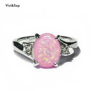 Visisap Elegantiškas 5 Spalva opals žiedai moterims Priedai dydis 5-11 dropshipping žiedas shopify didmeninės bižuterijos B1404