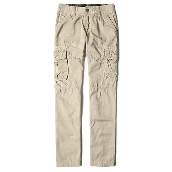 Vyriški Krovinių Pants Mens Atsitiktinis Multi Kišenės Karinės Didelio dydžio Tactical Kelnes Vyrams Outwear Armijos Tiesios kelnės Ilgos Kelnės