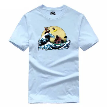 Vyrų, Moterų Marškinėliai Vyrams Mados Atsitiktinis Goku Sūnus Ir Vėžlys Nuodėmė T-shirt Medvilnės trumpomis Rankovėmis Anime t-shirt Homme S-2XL
