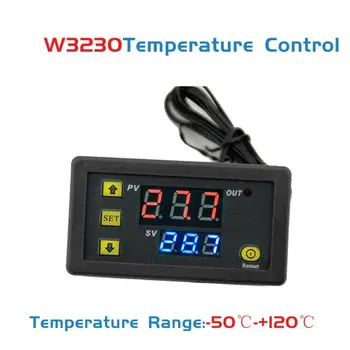 W3230 AC 110V, 220V 20A Temperatūros Reguliatorius LED Termostato Reguliavimo Kontrolė