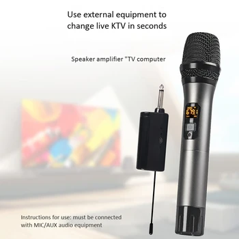 X187 Universalus Mikrofonas Bevielis Mikrofonas U-Skyriuje, Lauko Konferencija Namuose, o Kortelės Gyventi Karaoke