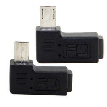 Xiwai 90 Laipsnių Dešinę Kampu Mini USB Female į 