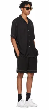 XS-6XL 2018 Nauji vyriški drabužiai Plaukų Stilistas GD vasaros Originalus Atvartas atsipalaidavęs laisvalaikio Marškinėliai plius dydis kostiumai