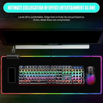 Žaidimų Klaviatūra, Pele RGB Pelės Mygtukai Nustatyti, 104 Klavišai Klaviatūros 6 Klavišus ir Pelės Šviesos Efektas Pelės Mygtukai USB Prievadą, skirtą Kompiuterį